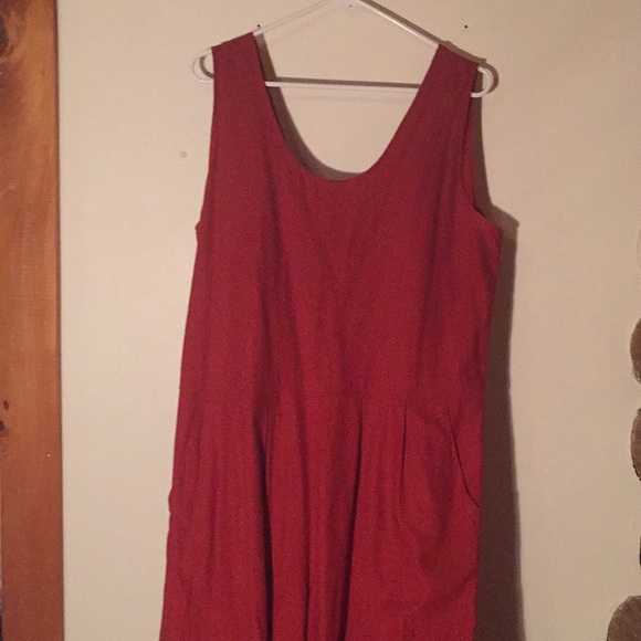 SOLD Ozma Silk Noil Coverall in Redwood - Picture 4 of 5